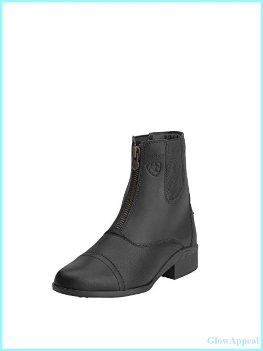 Full Grain Leather Zip Paddock Ankle Boots Equestrian Riding